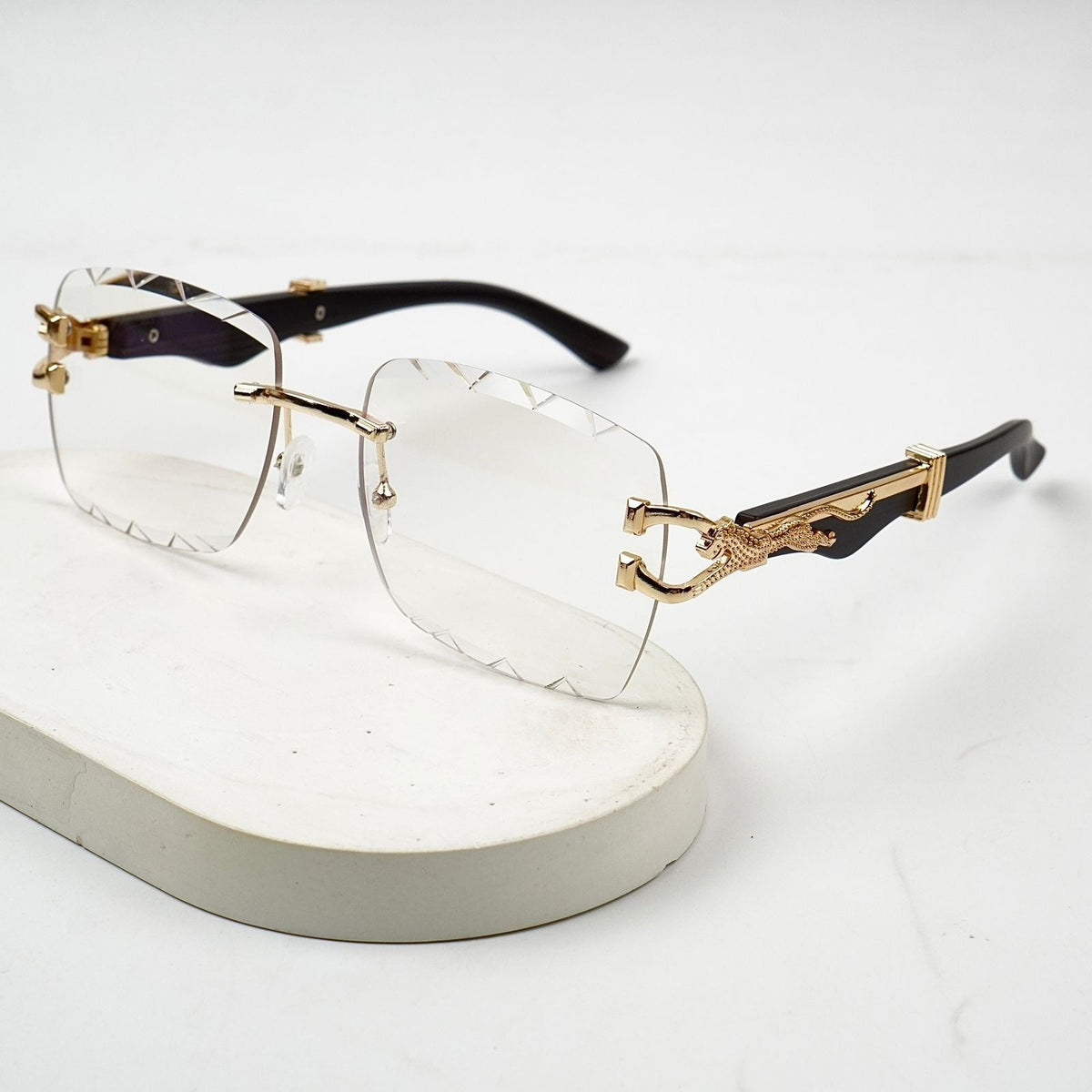 UV400 Photochromic Rimless Sunglasses