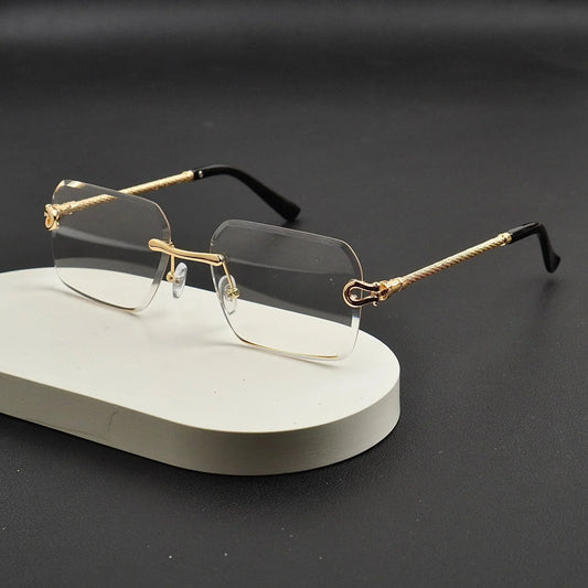 Black Transition Metal Frame Glasses