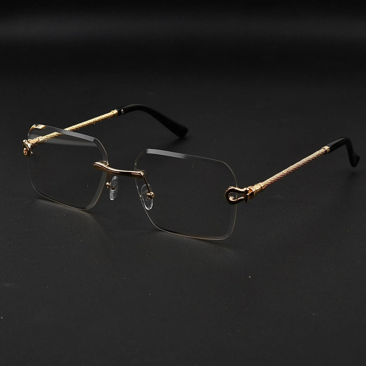 Black Transition Metal Frame Glasses