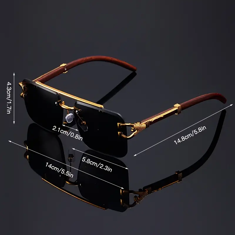 Luxury Leopard Frameless Sunglasses